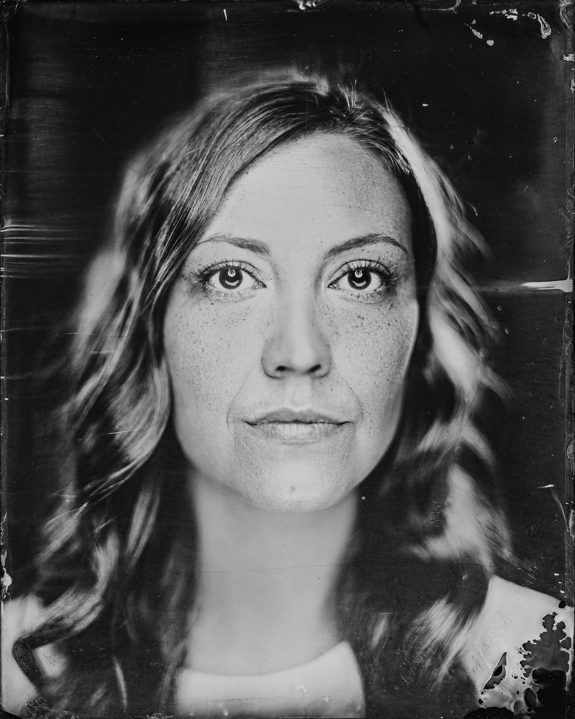 Tintypeportrait von einer Frau